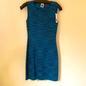 Missoni Blue knit sheath dress NWT Eur size 36